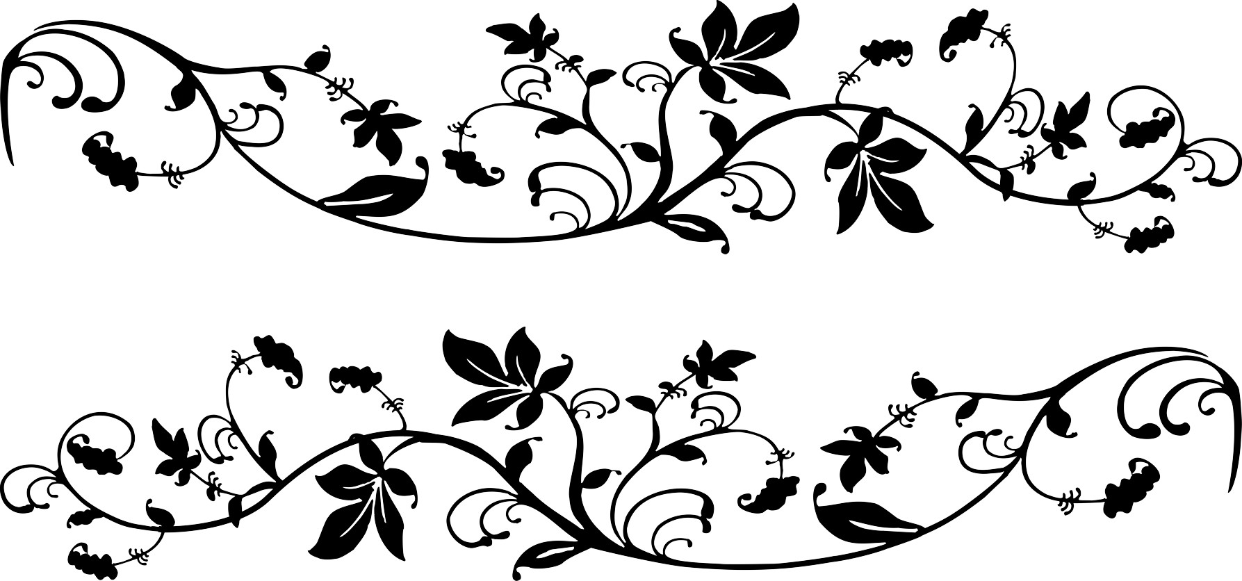 Aufkleber RankenDekor 980 x 200 mm schneller Aufkleber RankenDekor 980 x 200 mm schneller